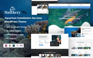 Hatchery - Aquarium Installation Services WordPress Theme