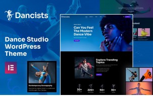 Dancists - Dancing Academy and Dancing Studio WordPress Theme