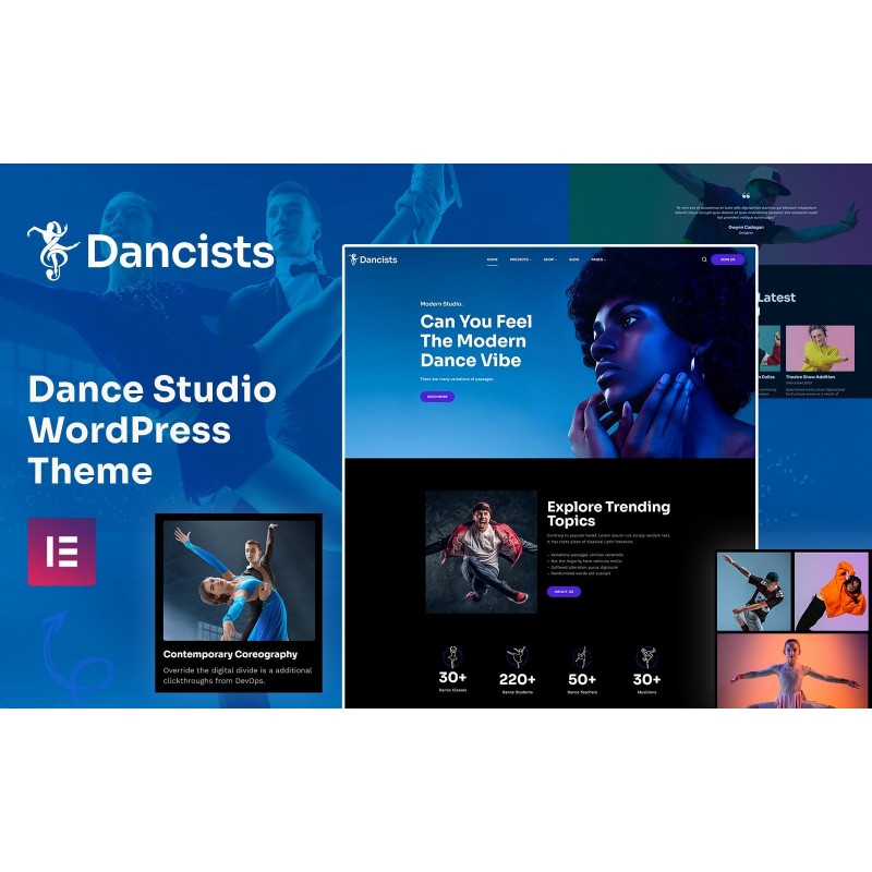 Dancists - Dancing Academy and Dancing Studio WordPress Theme