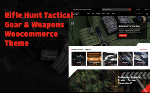Rifle Hunt Gun Shop Woocommerce WordPress Theme