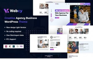 Webcy - Creative Agency Business WordPress Theme
