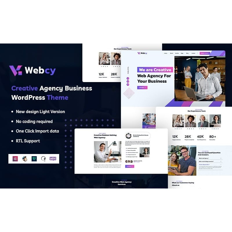 Webcy - Creative Agency Business WordPress Theme