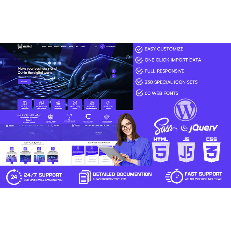 Webzen - IT Solutions & Business Service WordPress Theme