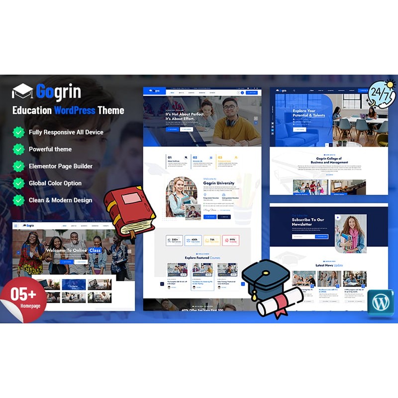 Gogrin - Education WordPress Theme