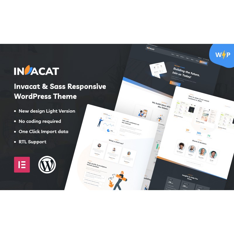 Invacat - Sass WordPress Theme