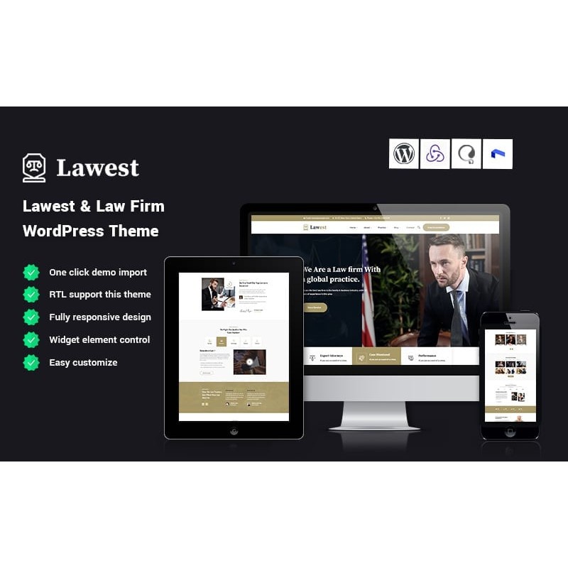 Lawest - Law Firm WordPress Theme
