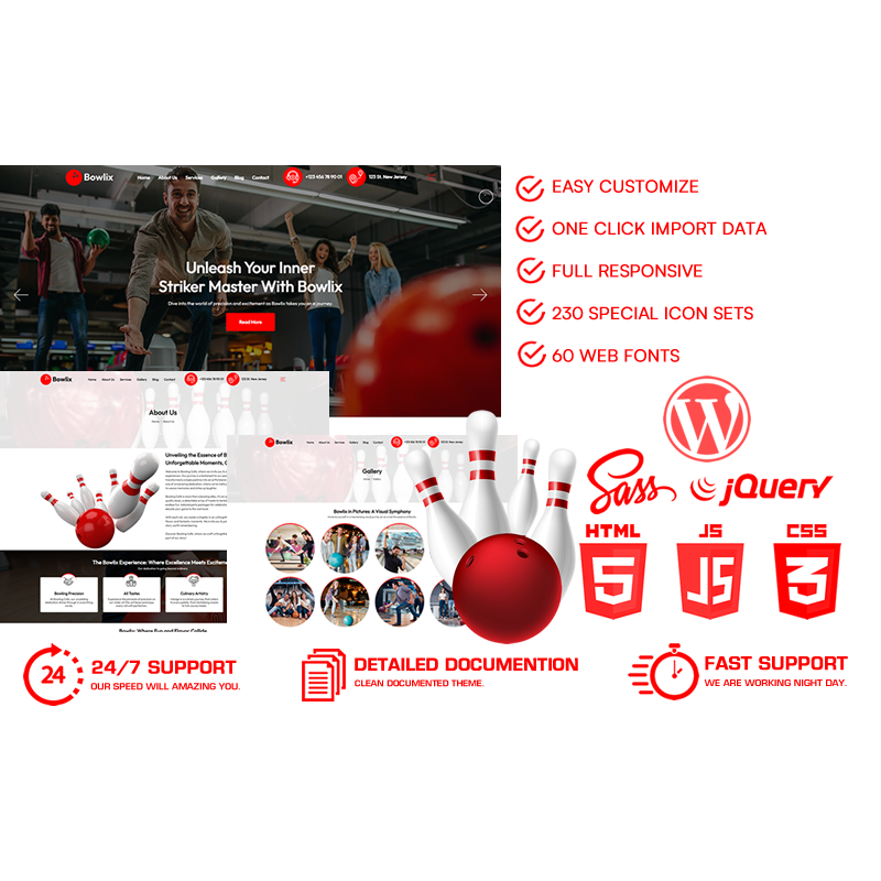 Bowlix - Bowling WordPress Theme