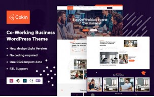 Cokin - Co-Working Business WordPress Theme