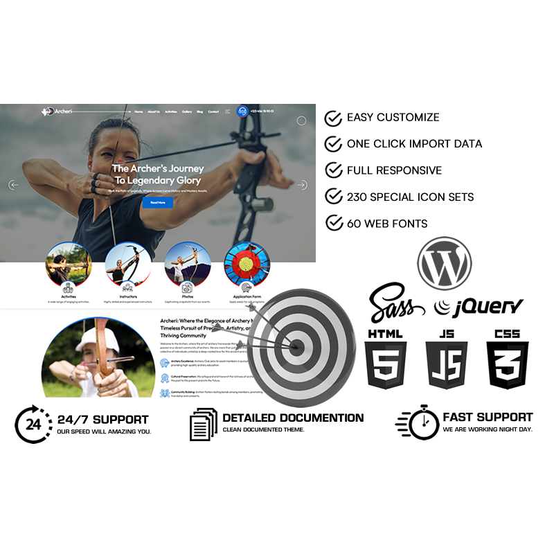 Archeri - Archery WordPress Theme