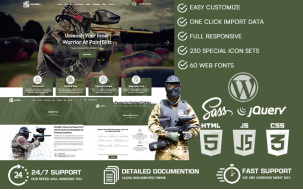 PaintBlitz - Paintball WordPress Theme