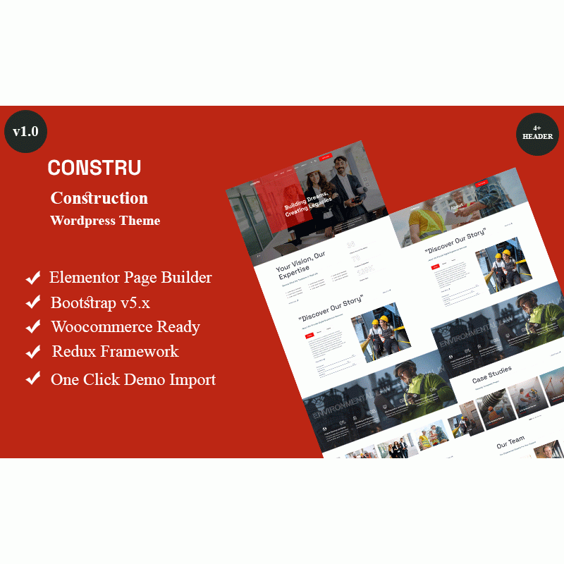 Constru - Construction Wordpress Theme
