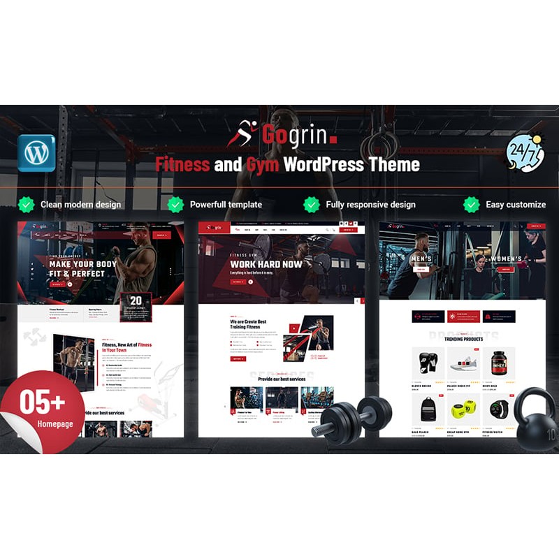 Gogrin - Fitness and Gym WordPress Theme
