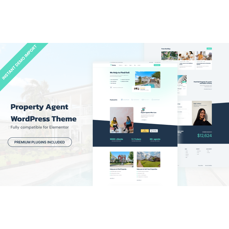 Homy - Property Agent WordPress Theme