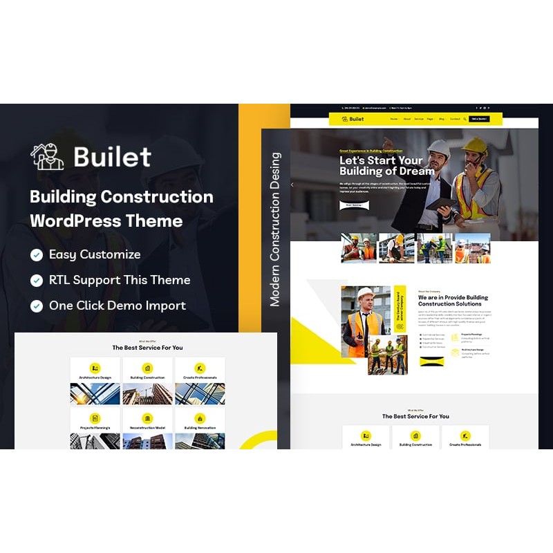 Builet - Building Construction WordPress Theme