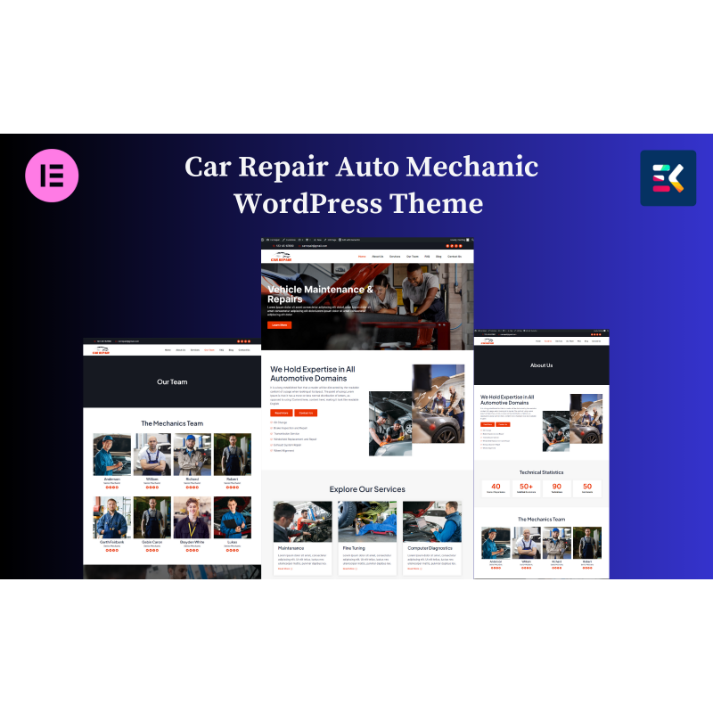 Car Repair Auto Mechanic WordPress Theme