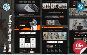 Itsout - Black Digital Agency WordPress Theme