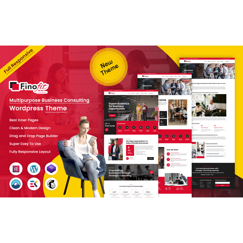 Finofit - Multipurpose Business Consulting WordPress Theme