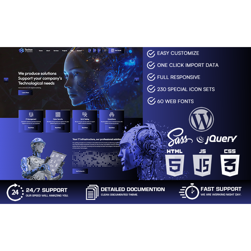 Techze - IT Solutions & AI WordPress Theme