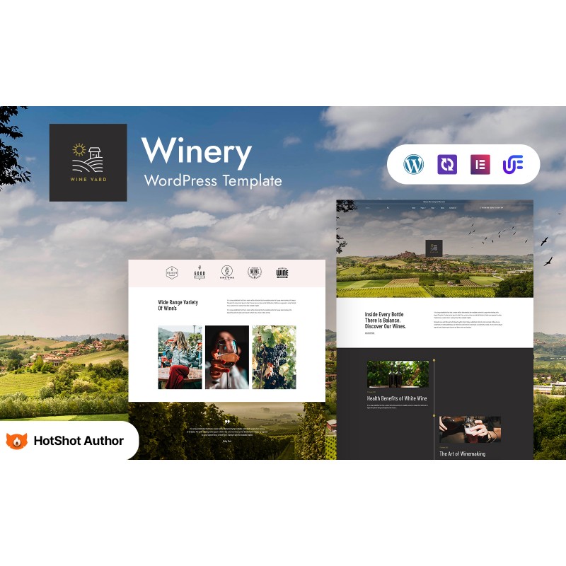 WineYard - Wine And Winery WordPress Elementor Theme
