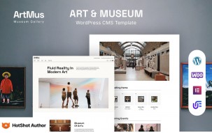 Artmus &ndash; Museum Gallery WordPress Elementor Theme