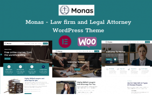 Monas - Law firm and Legal Attorney WordPress Theme