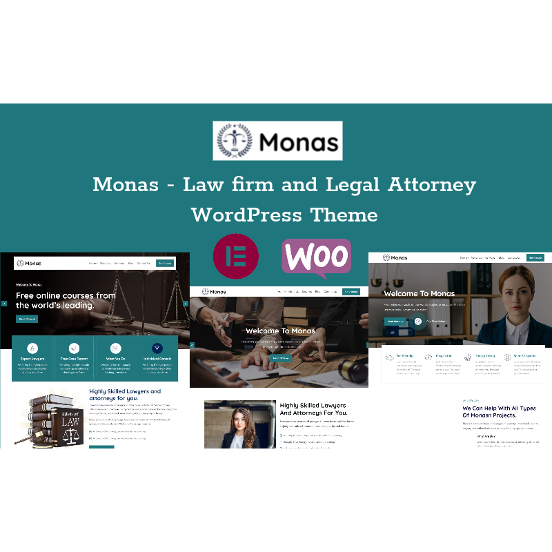Monas - Law firm and Legal Attorney WordPress Theme