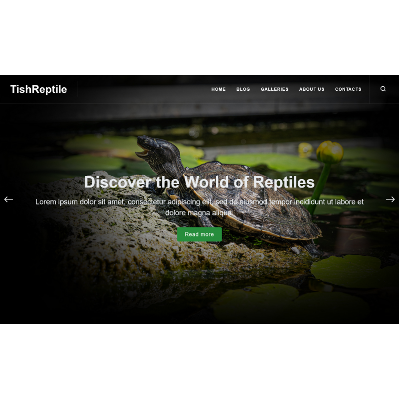 TishReptile - Reptile WordPress Theme