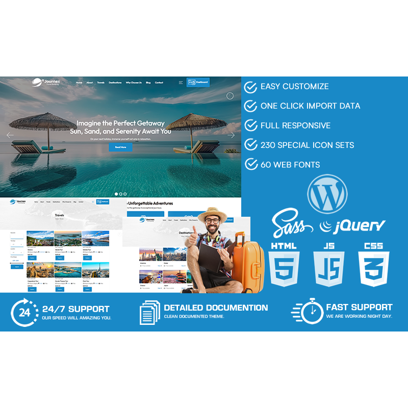 Journex - Travel Booking WordPress Theme
