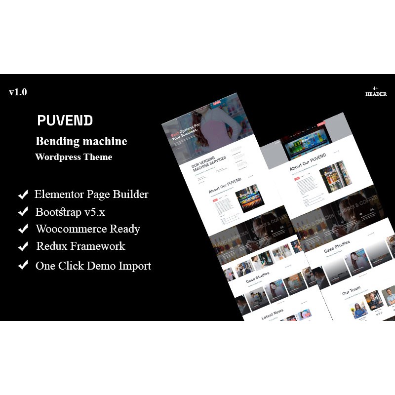 Puvend - Vending Machine Wordpress Theme