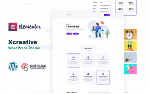 Xcreative Personal Creative Portfolio WordPress Theme