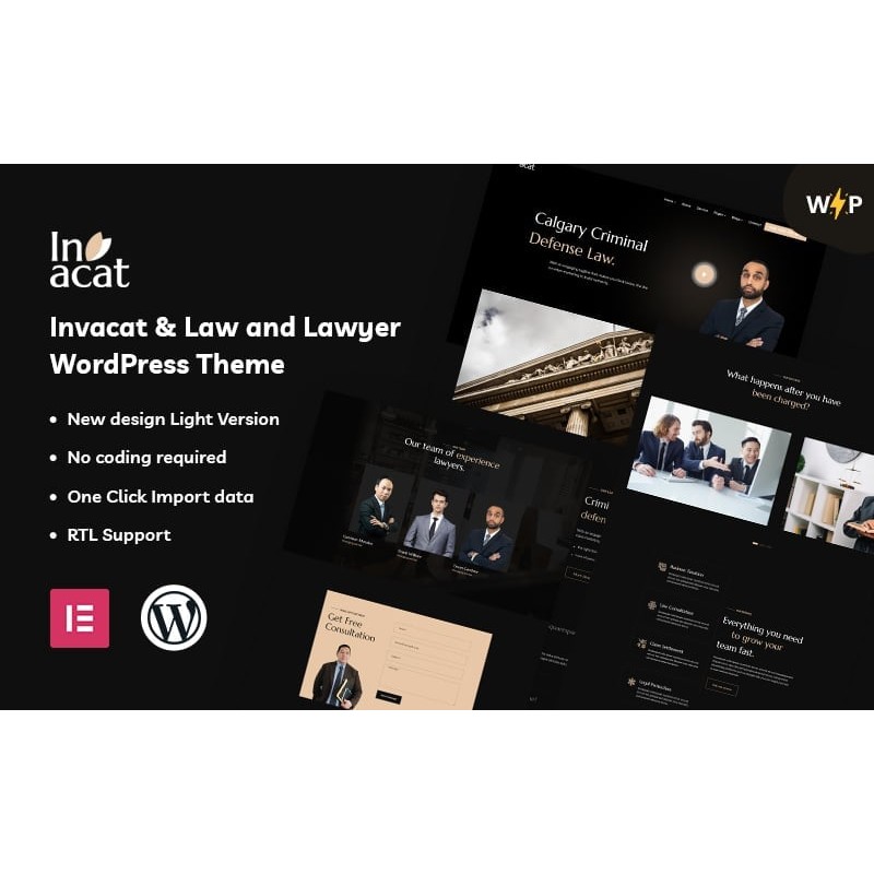Invacat - Law and Lawyer WordPress Theme
