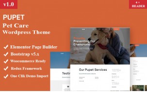 Pupet- Pet Care Wordpress Theme