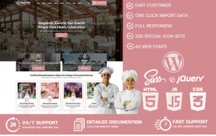 Eleganzia - Catering & Event Planning WordPress Theme