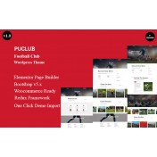 Puclub - Football Club Wordpress Theme