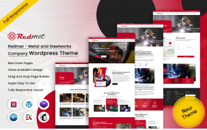 Redmet - Metal and Steelworks Company WordPress Theme