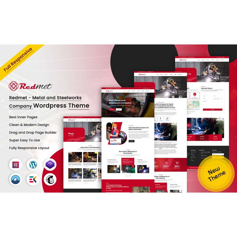 Redmet - Metal and Steelworks Company WordPress Theme