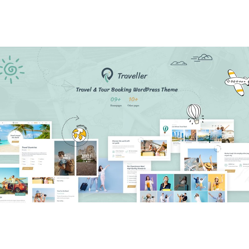 Traveller &ndash; Travel & Tour Booking Elementor WordPress Theme