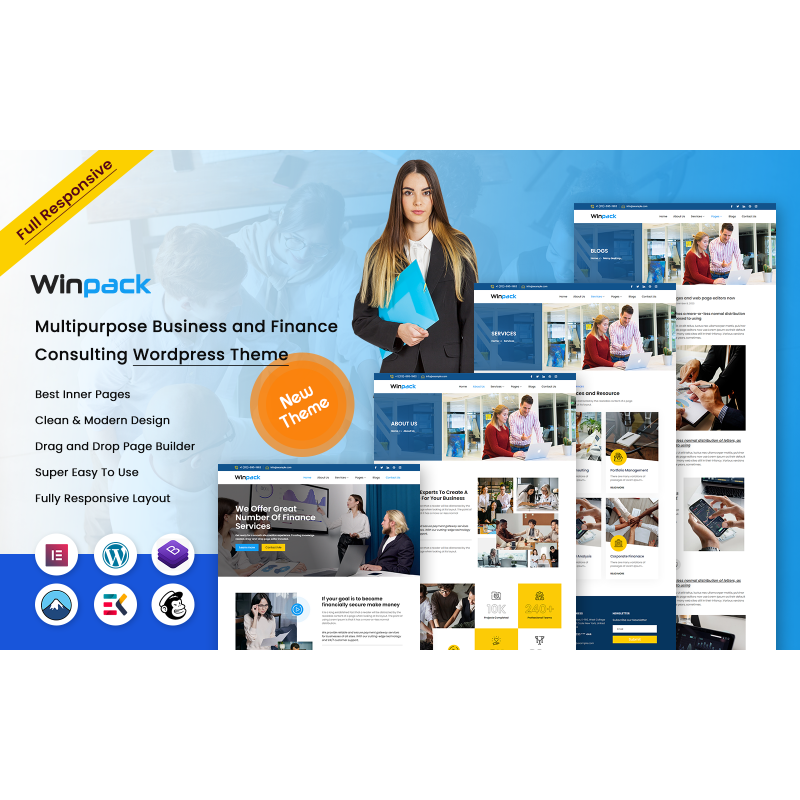 Winpack - Multipurpose Business and Finance Consulting WordPress Theme