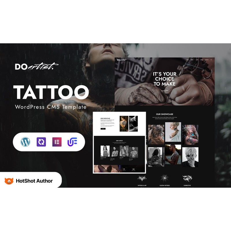 Doartist - Tattoo Artist WordPress Elementor Theme