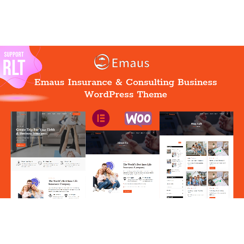 Emaus Insurance & Consulting Business WordPress Theme