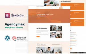 Agencymax Creative Agency IT Elementor WordPress Theme