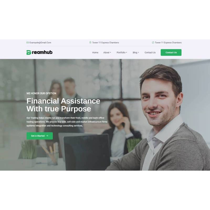 DreamHub &ndash; Financial and Digital Agency WordPress Theme