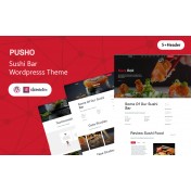 Pusho &ndash; Sushi Bar Wordpress Theme