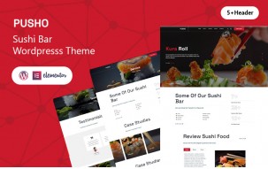 Pusho &ndash; Sushi Bar Wordpress Theme