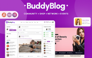 BuddyBlog - Creating Community, E-Commerce, BuddyPress Theme