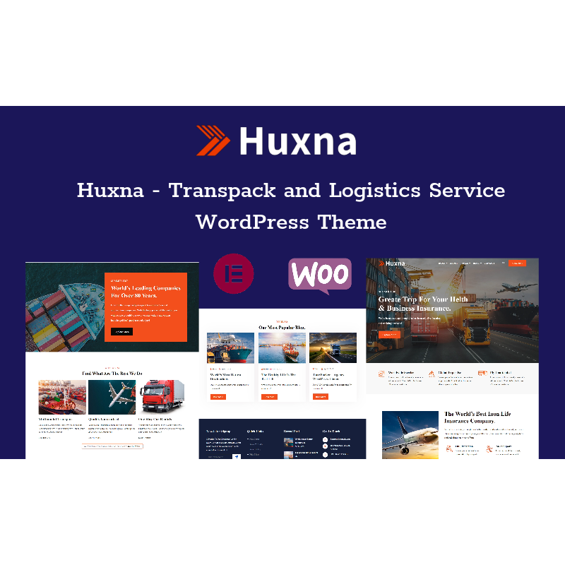 Huxna - Transpack and Logistics Service WordPress Theme