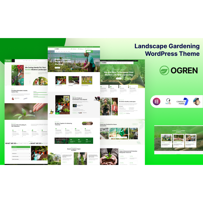 Ogren - Landscape Gardening WordPress Theme