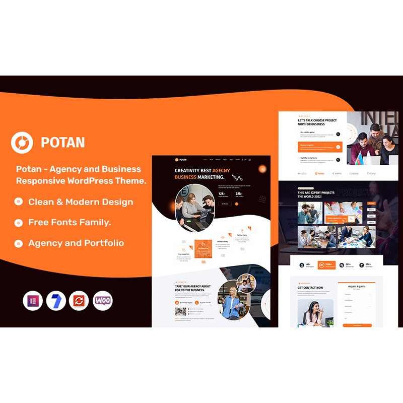 Potan - Agency and Business Responsive WordPress Theme