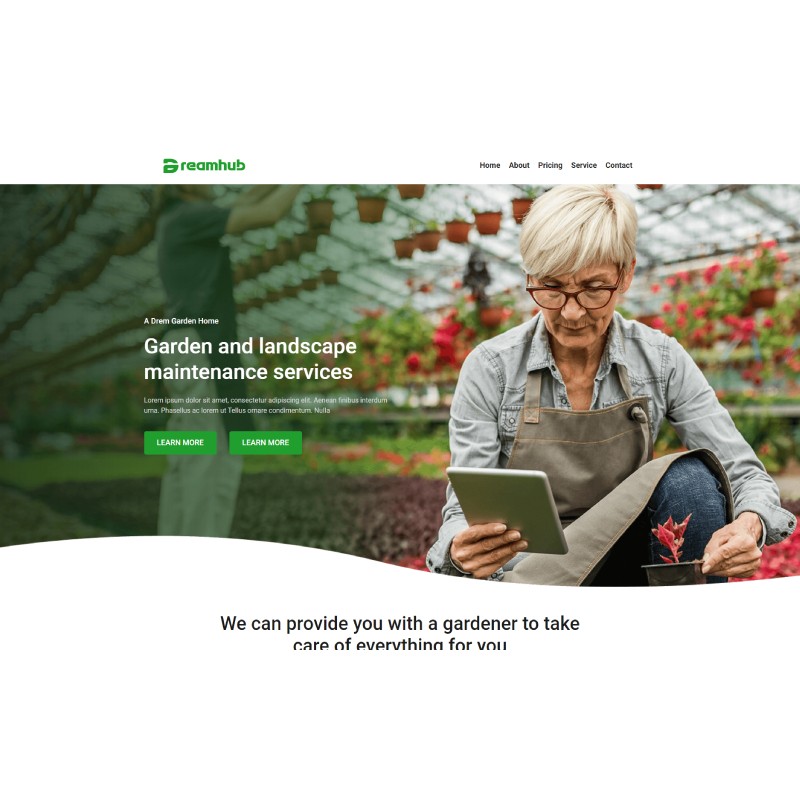 DreamHub &ndash; Gardening and landscape WordPress Theme