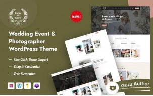 BanieLorie &ndash; Wedding Event & Photographer WordPress Theme